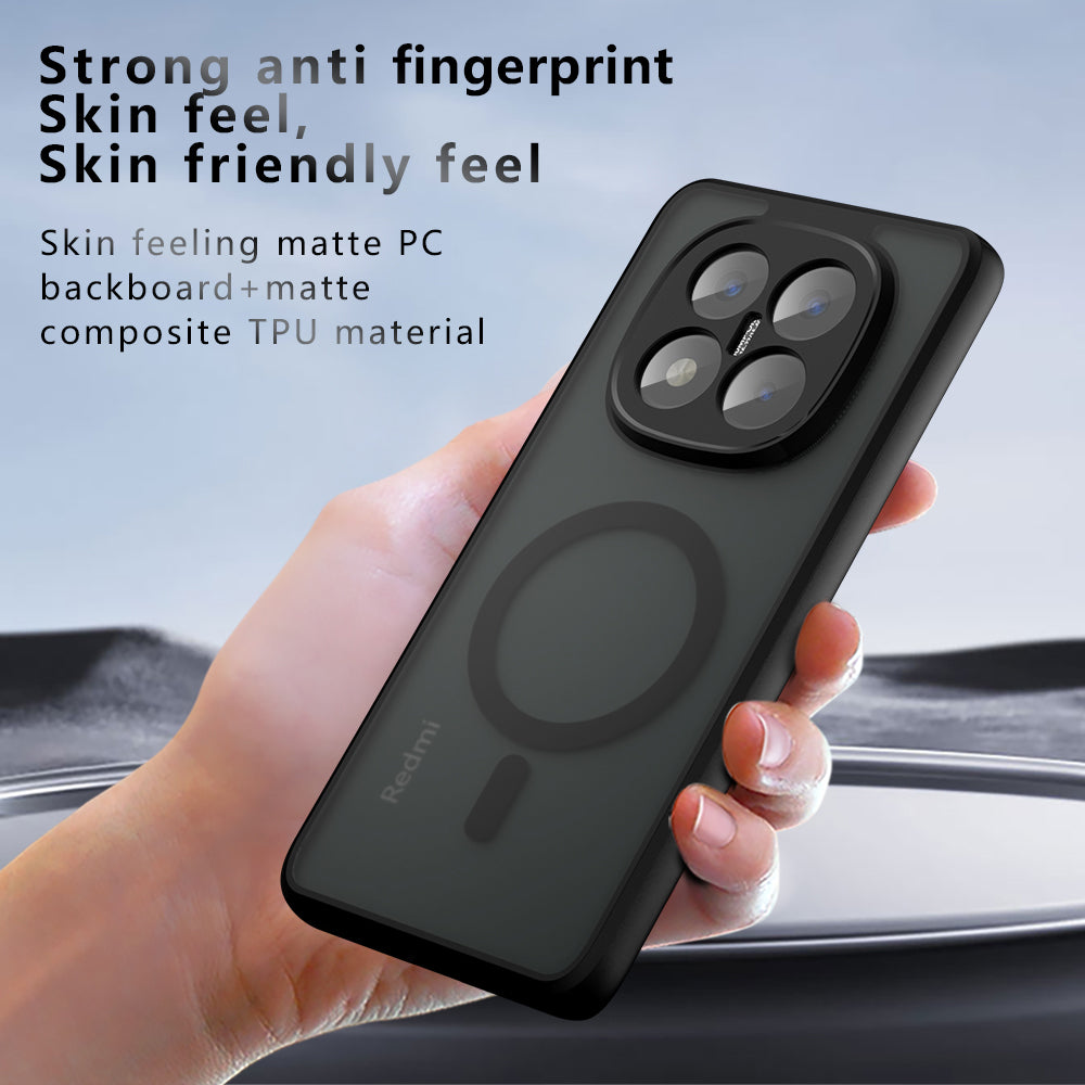 MagSafe ovitek za Xiaomi Redmi Note 14 Pro+ 5G, Techsuit, PureFrost, mat črn