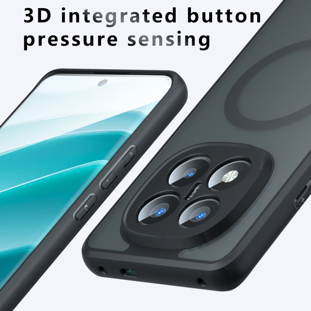 MagSafe ovitek za Xiaomi Redmi Note 14 Pro+ 5G, Techsuit, PureFrost, mat črn
