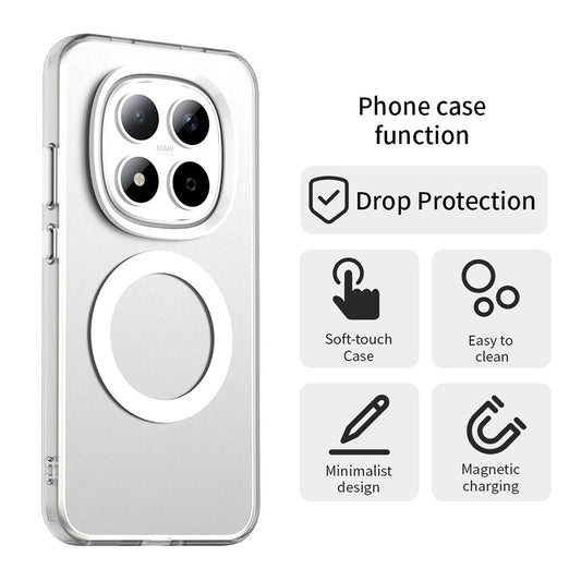 Ovitek MagSafe za Xiaomi Redmi Note 15 Pro 5G, Techsuit, CandyCase, Bela