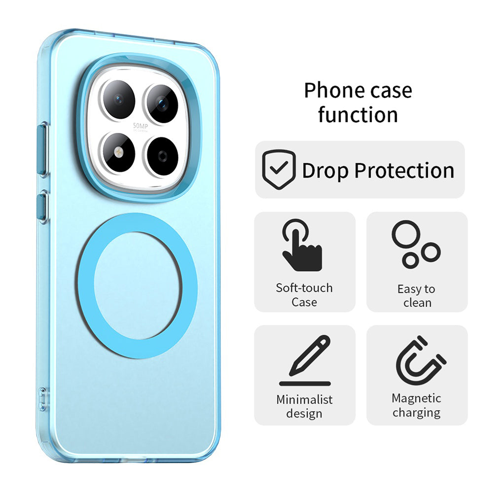Ovitek MagSafe za Xiaomi Redmi Note 15 Pro 5G, Techsuit, CandyCase, Modra