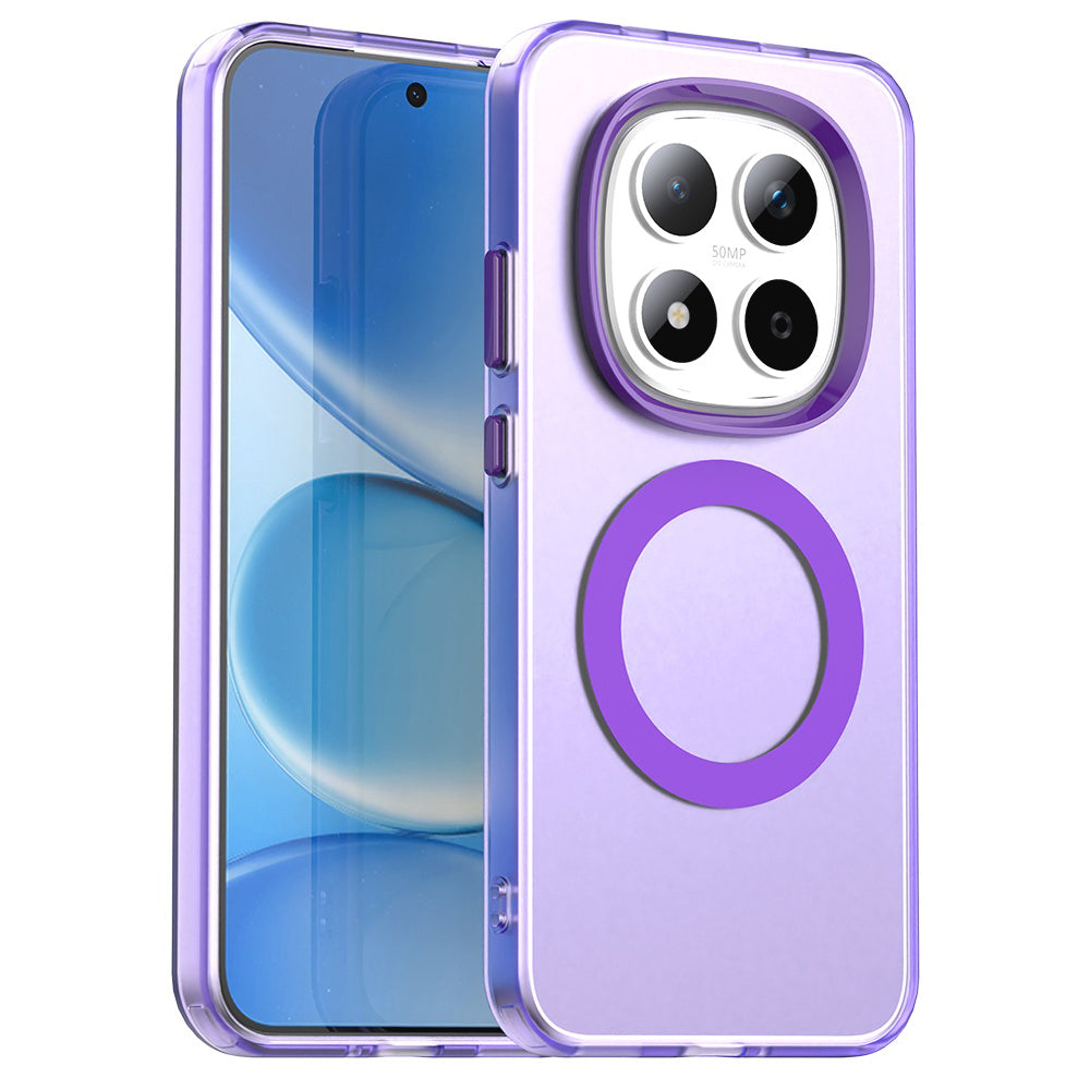 Ovitek MagSafe za Xiaomi Redmi Note 15 Pro 5G, Techsuit, CandyCase, Vijolična