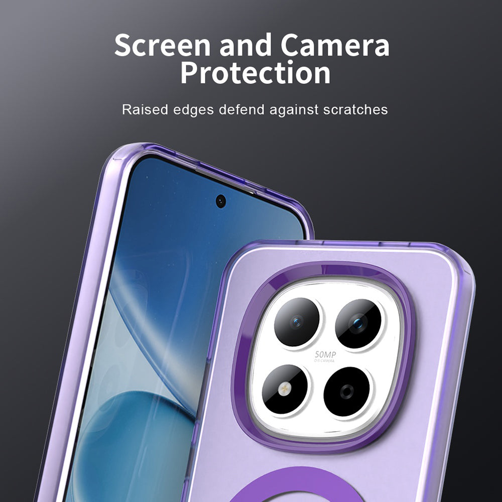 Ovitek MagSafe za Xiaomi Redmi Note 15 Pro 5G, Techsuit, CandyCase, Vijolična
