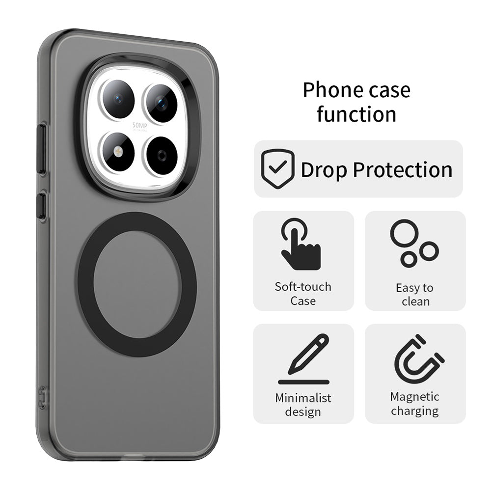 Ovitek MagSafe za Xiaomi Redmi Note 15 Pro 5G, Techsuit, CandyCase, Črn