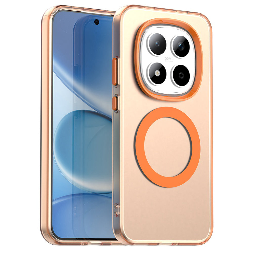 Ovitek MagSafe za Xiaomi Redmi Note 15 Pro 5G, Techsuit, CandyCase, Oranžen