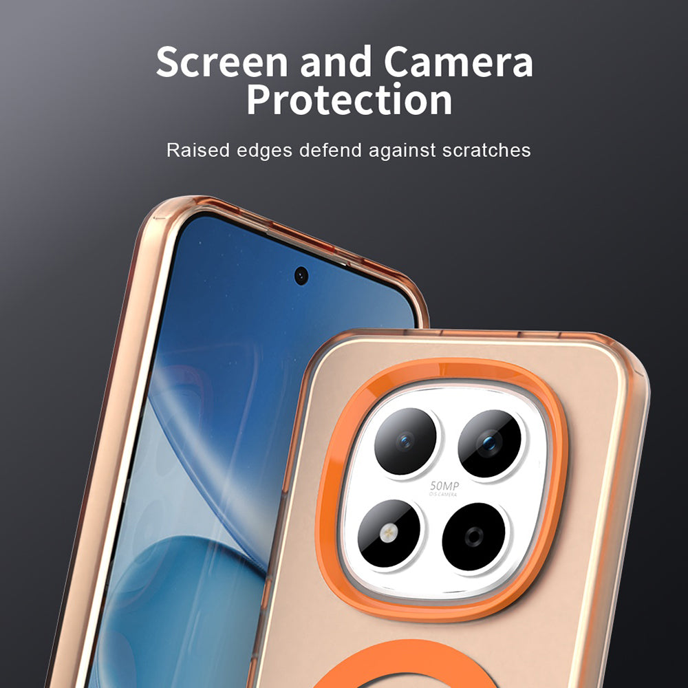 Ovitek MagSafe za Xiaomi Redmi Note 15 Pro 5G, Techsuit, CandyCase, Oranžen