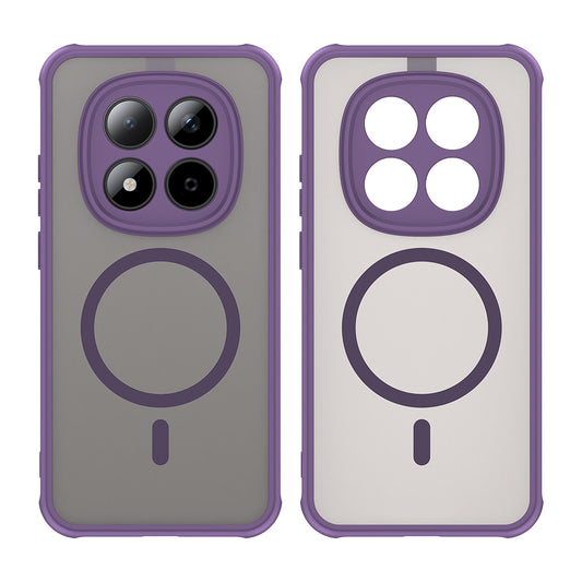 Ovitek MagSafe za Xiaomi Redmi Note 15 Pro 5G, Techsuit, HaloFrost II, Vijolična