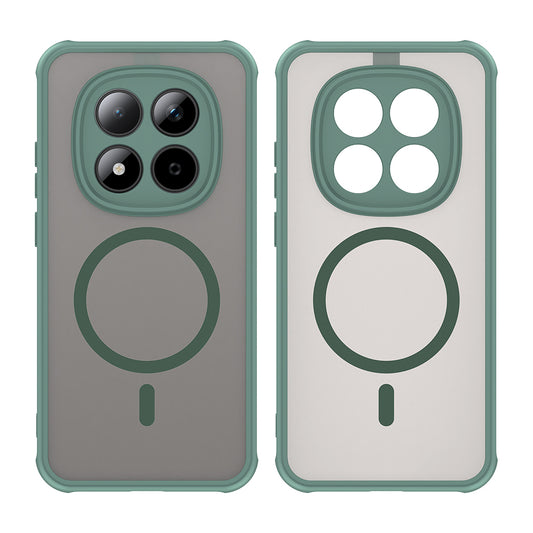 Ovitek MagSafe za Xiaomi Redmi Note 15 Pro 5G, Techsuit, HaloFrost II, Zelen