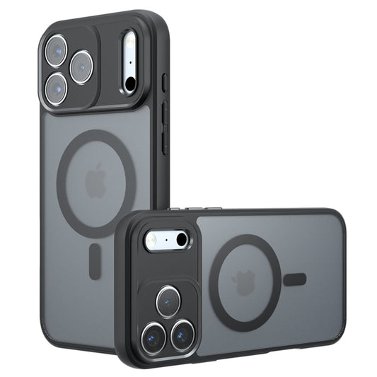 Ovitek MagSafe za Apple iPhone 17 Pro Max, Techsuit, PureFrost, Črn