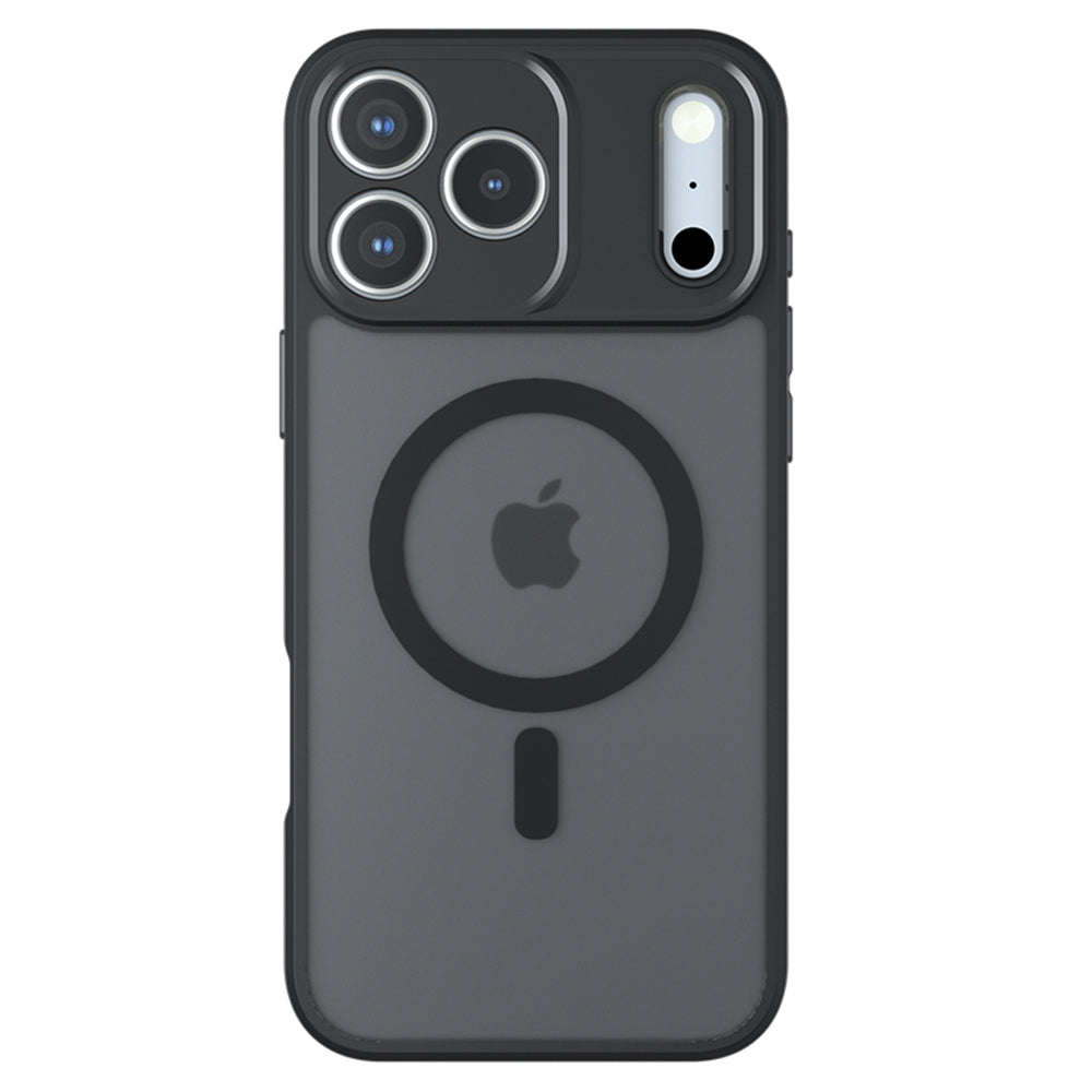 Ovitek MagSafe za Apple iPhone 17 Pro Max, Techsuit, PureFrost, Črn