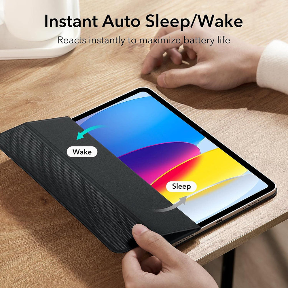 Ovitek za Apple iPad (2025) / (2022), ESR, Rebound, črn