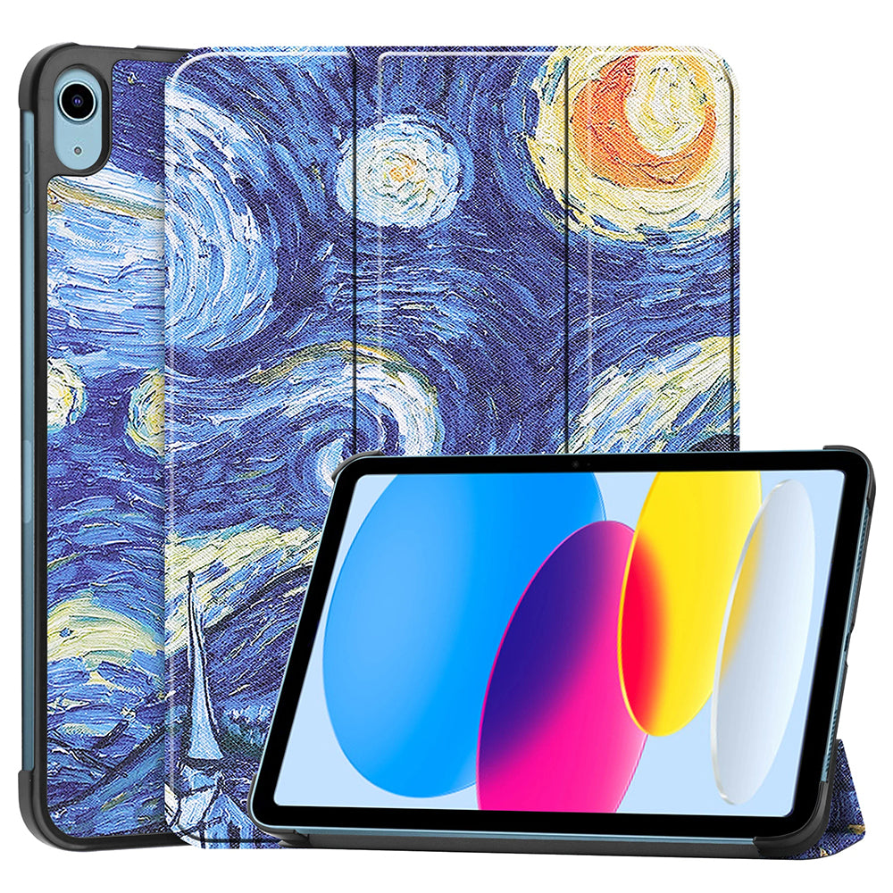 Ovitek za Apple iPad (2025) / (2022), Techsuit, FoldPro Starry Night, večbarven