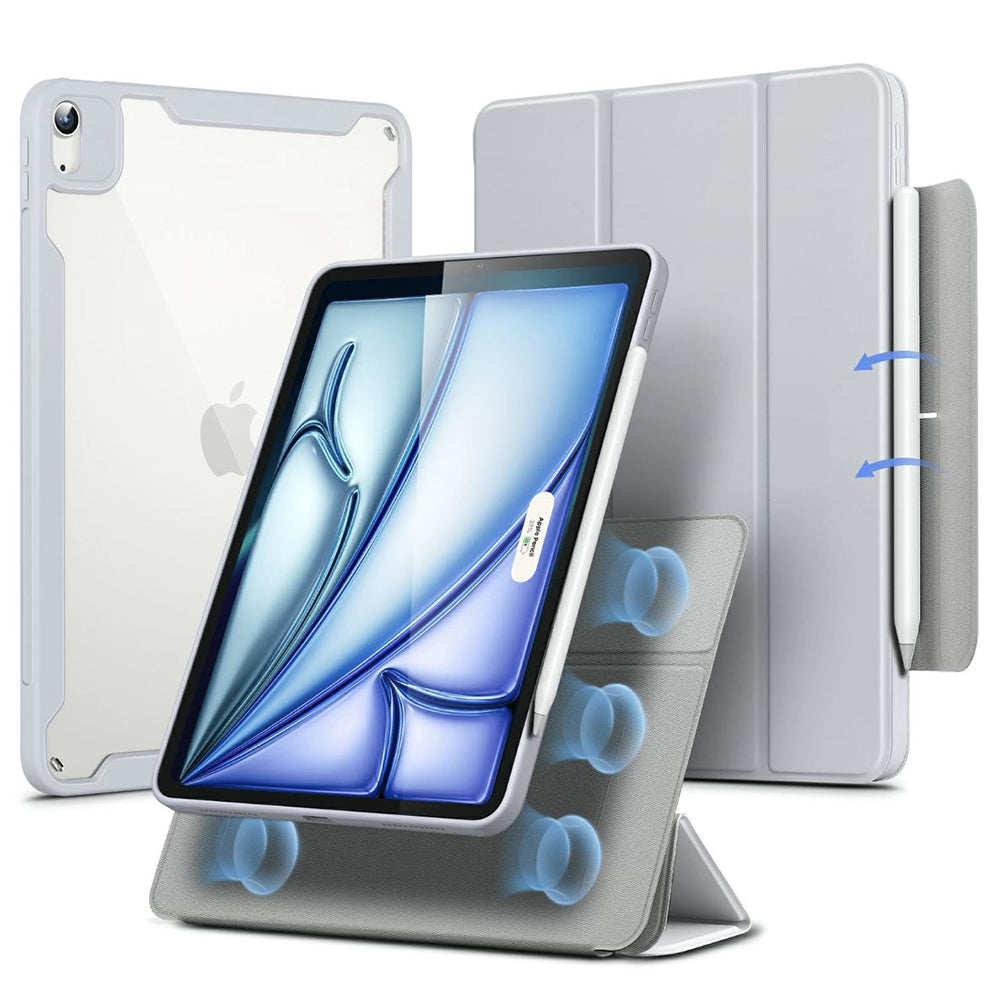 Ovitek za Apple iPad Air 11 (2026) / iPad Air 11 (2025) / Air 11 (2024) / Air (2022) / Air (2020), ESR, Rebound Hybrid, Siva