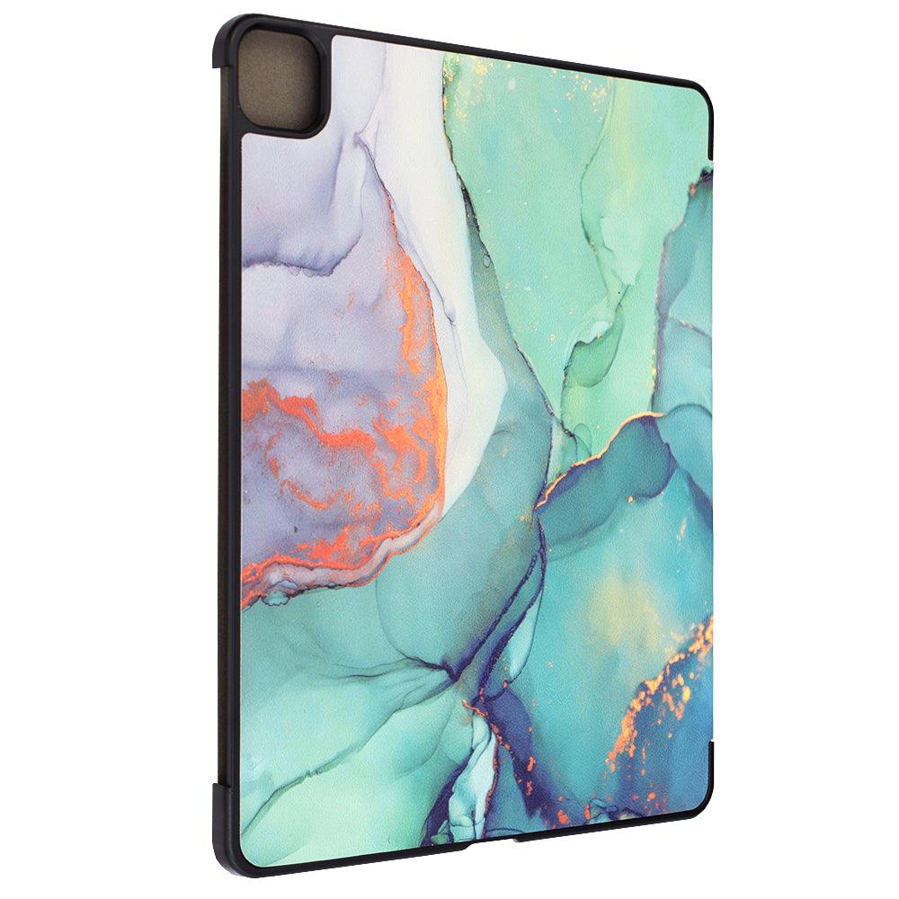 Ovitek za Apple iPad Air 13 (2026) / Air 13 (2025) / Air 13 (2024), Techsuit, FoldPro Green Time, večbarven