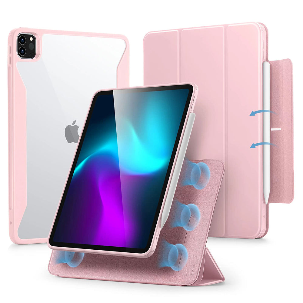 Ovitek za Apple iPad Pro 11 (2024), ESR, Rebound Hybrid, Roza