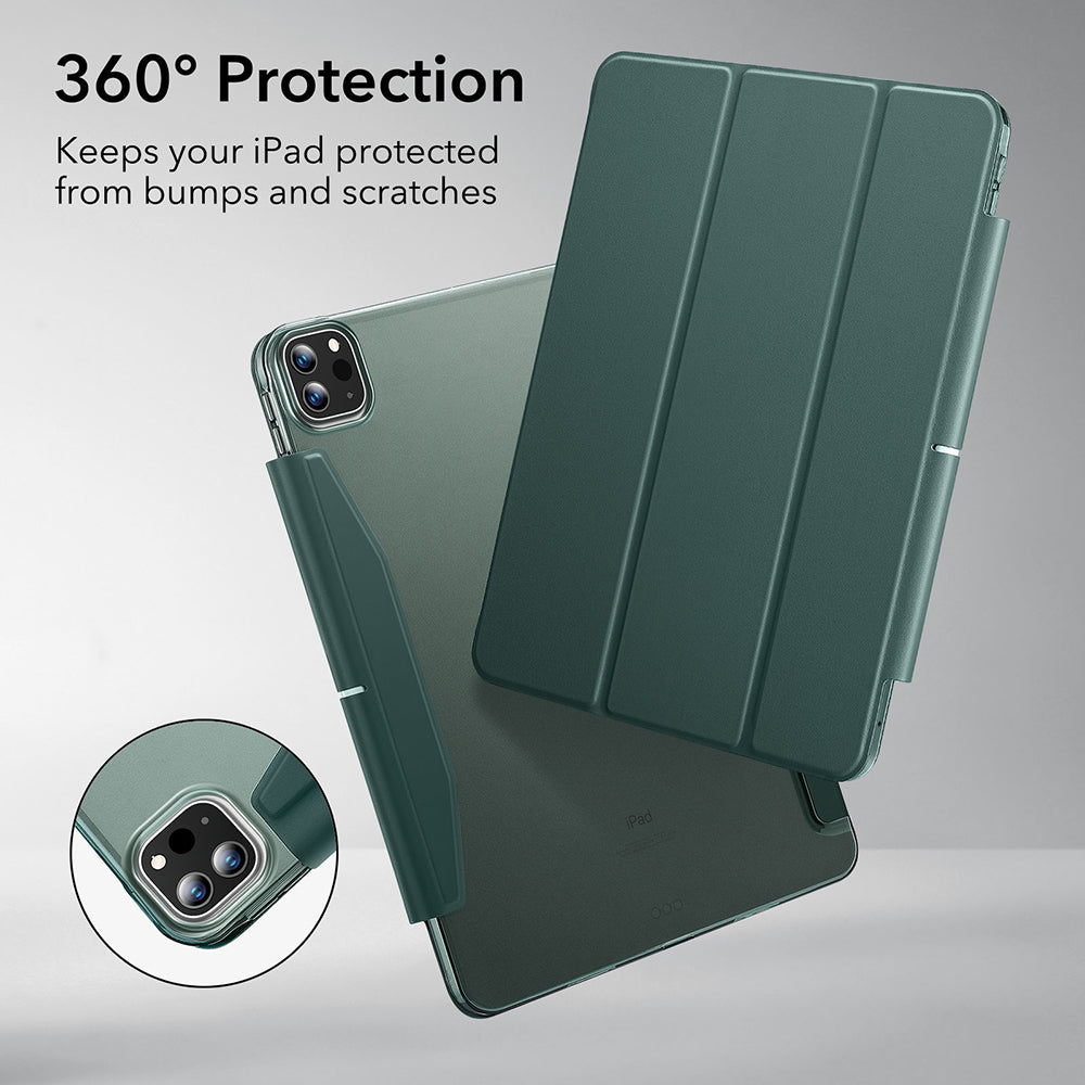 Ovitek za Apple iPad Pro 13 (2024), ESR, Ascend Trifold, Satenasto zelen