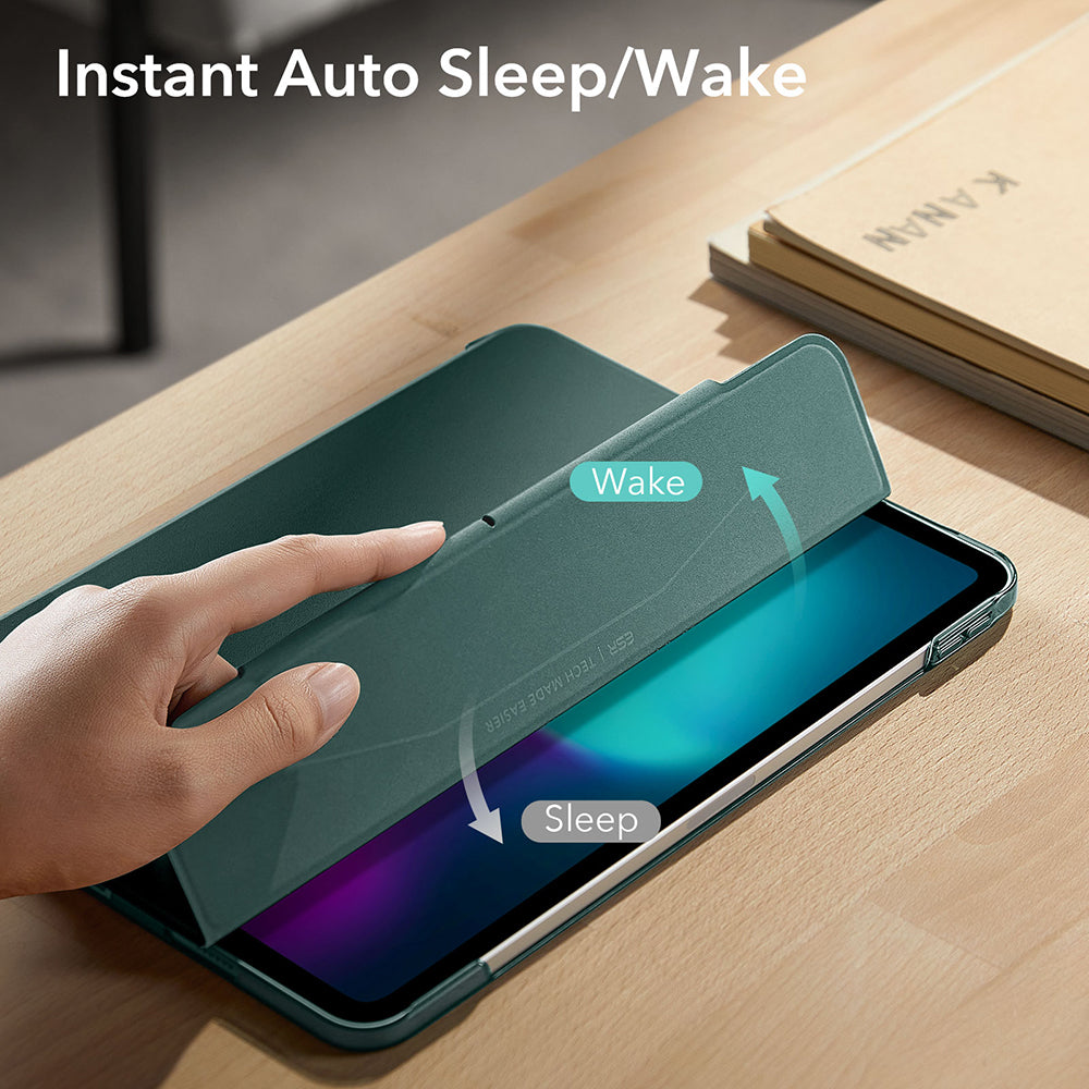 Ovitek za Apple iPad Pro 13 (2024), ESR, Ascend Trifold, Satenasto zelen