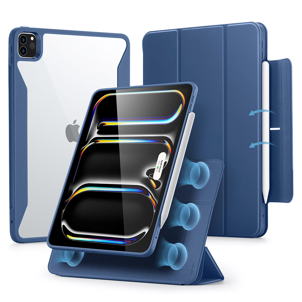Ovitek za Apple iPad Pro 13 (2024), ESR, Rebound Hybrid, Mornarsko modra