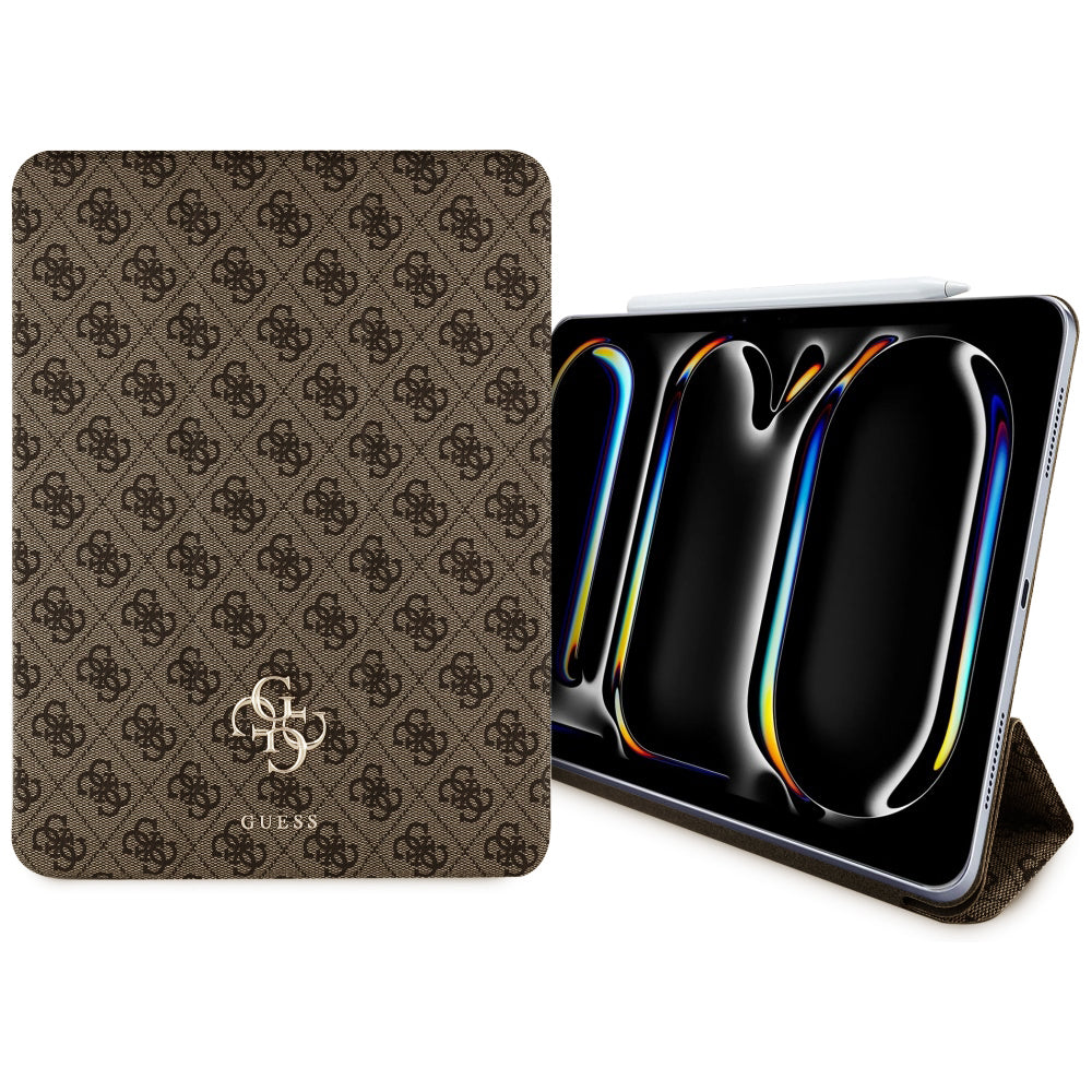 Ovitek za Apple iPad Pro 13 (2024), Guess, 4G Big Logo, Rjava