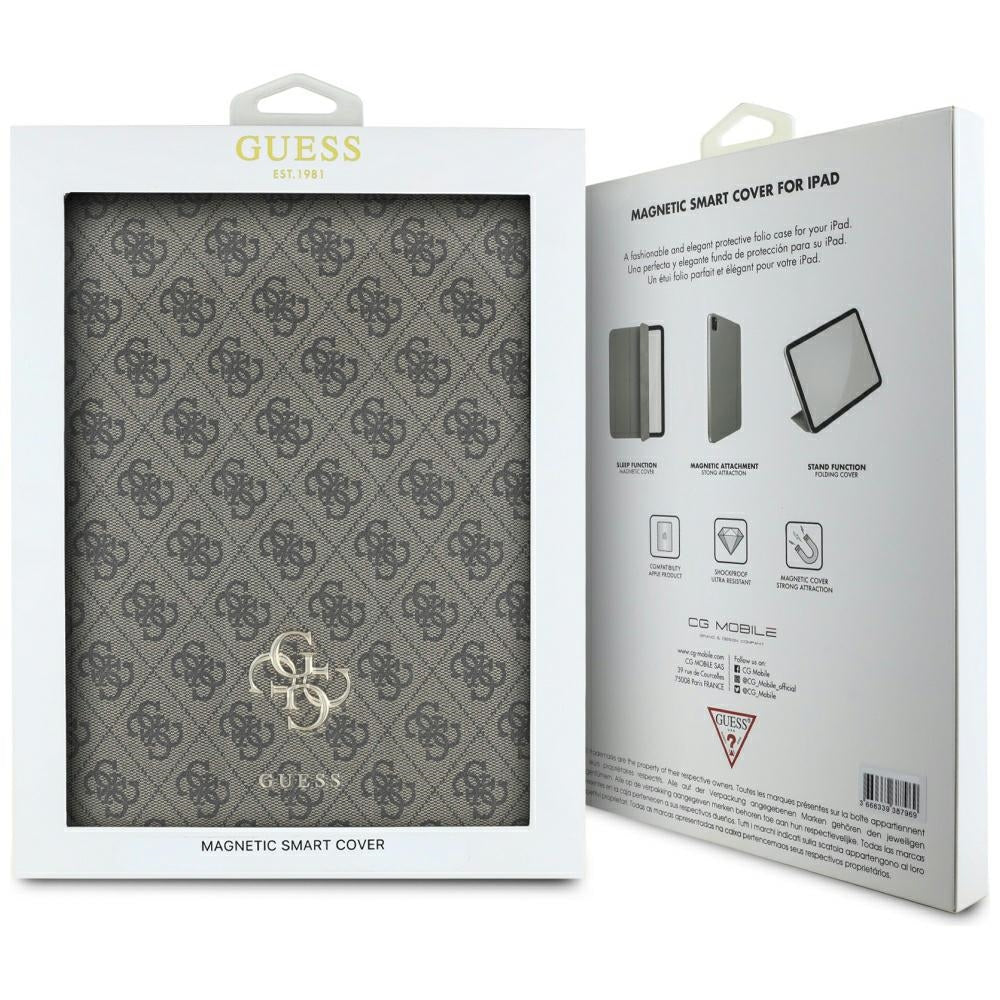 Ovitek za Apple iPad Pro 13 (2024), Guess, 4G Big Logo, Rjava