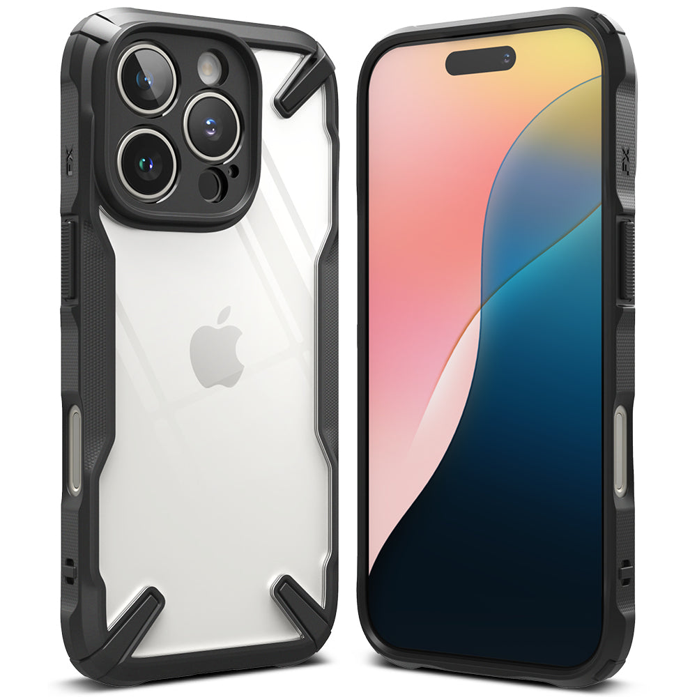 Ohišje za Apple iPhone 16 Pro Max, Ringke, Fusion X, črno