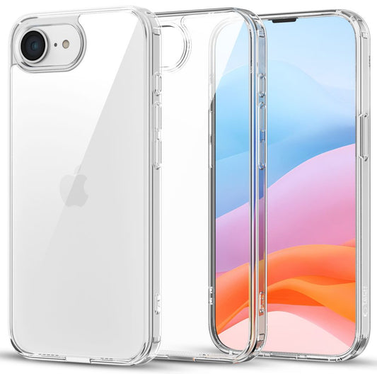 Ovitek za Apple iPhone 16e, Tech-Protect, Flexair Hybrid, Prozoren