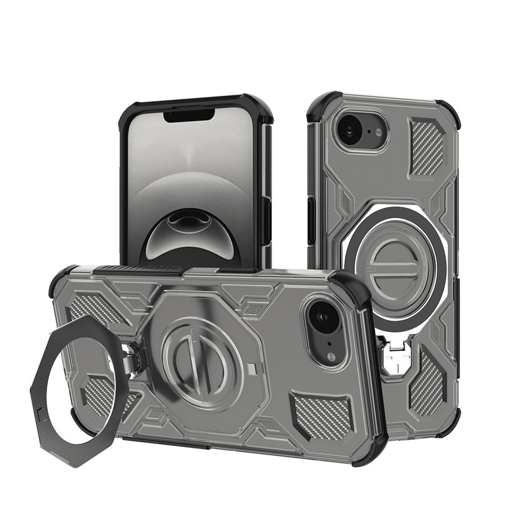 Ovitek za Apple iPhone 17e / 16e, Techsuit, Carbon Shield Pro, Dim