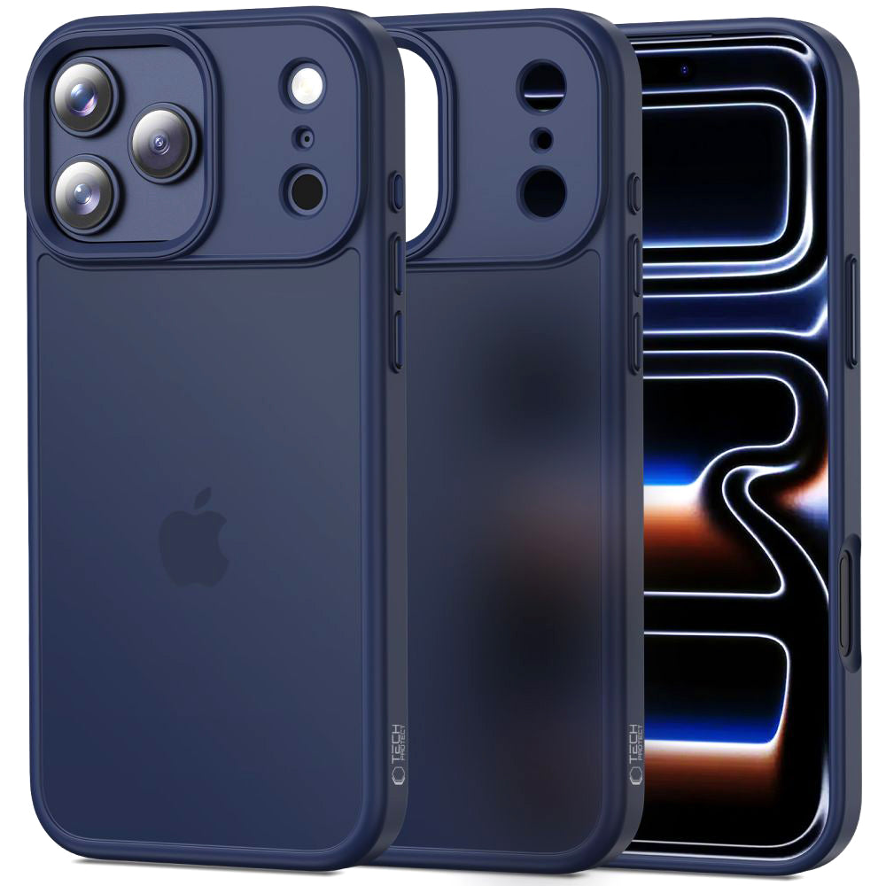 Ovitek za Apple iPhone 17 Pro, Tech-Protect, Magmat, Mat temno modra