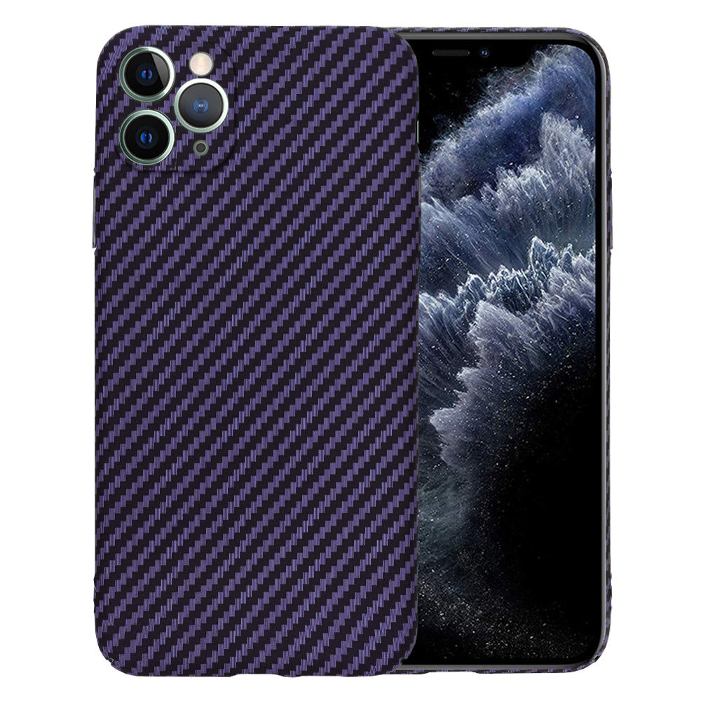 Ovitek za Apple iPhone 11 Pro Max, Techsuit, Carbonite FiberShell, Vijoličen