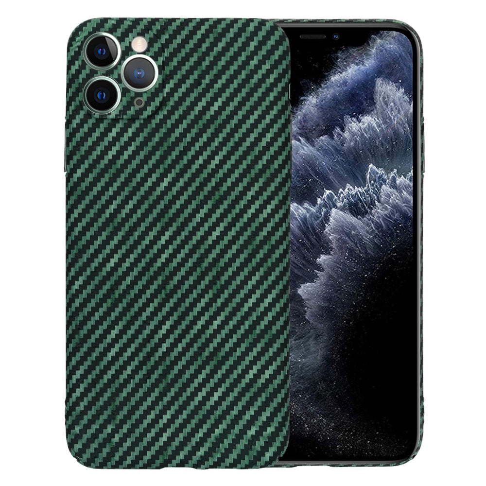 Ovitek za Apple iPhone 11 Pro Max, Techsuit, Carbonite FiberShell, Zelen
