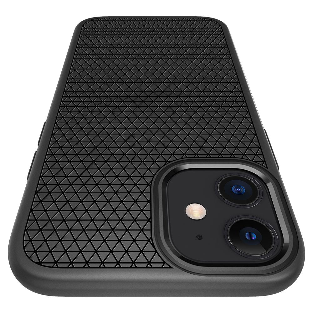 Case for Apple iPhone 12 / 12 Pro, Spigen, Liquid Air, Black ACS01701
