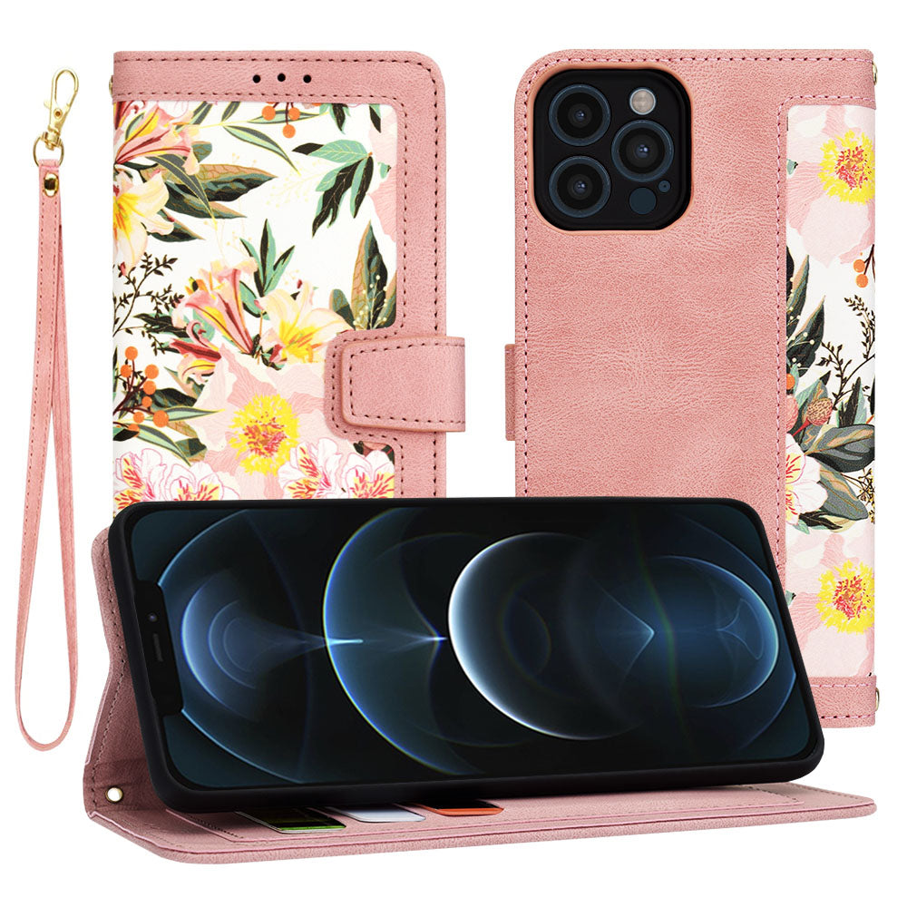 Ovitek za Apple iPhone 12 Pro Max, Techsuit, FlipCraft, roza