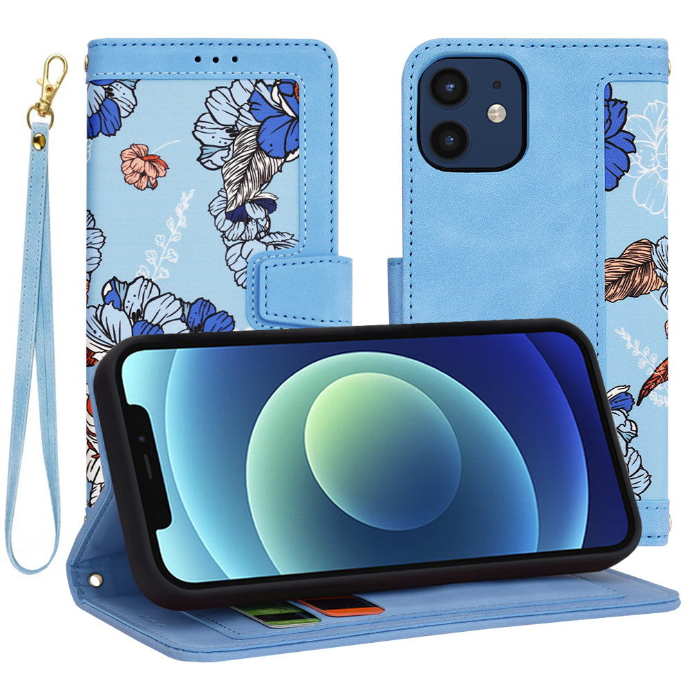 Ovitek za Apple iPhone 12 / 12 Pro, Techsuit, FlipCraft, modra