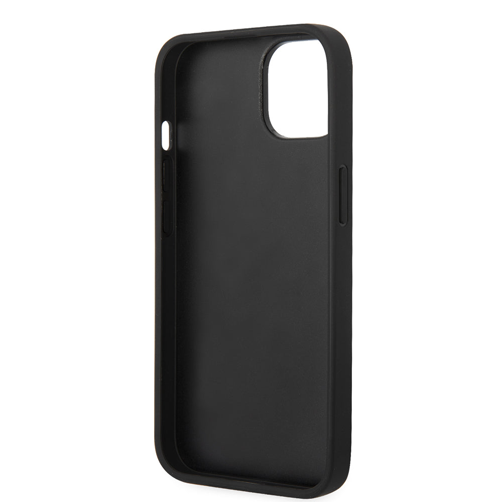 Ovitek za Apple iPhone 14, Karl Lagerfeld, Glitter Flakes Ikonik Karl, Srebrn.