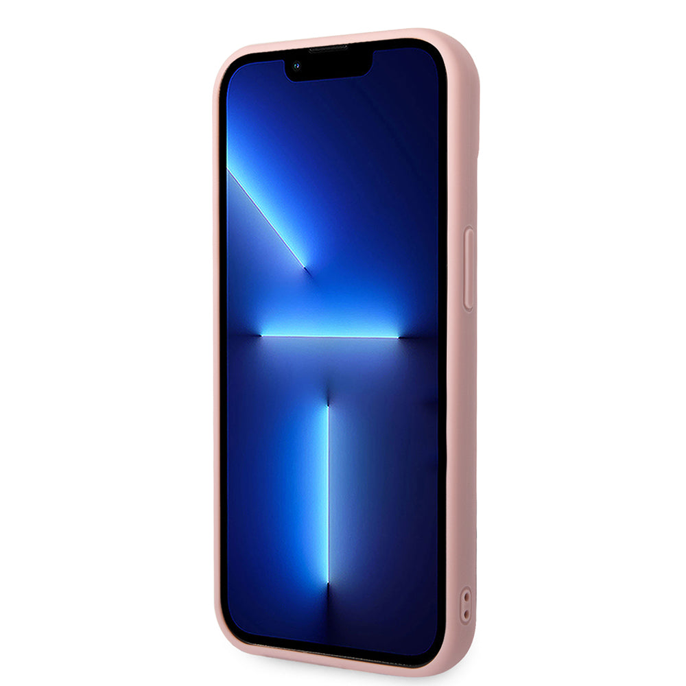 Ovitek za Apple iPhone 14 Plus, Karl Lagerfeld, 3D Monogram, Roza