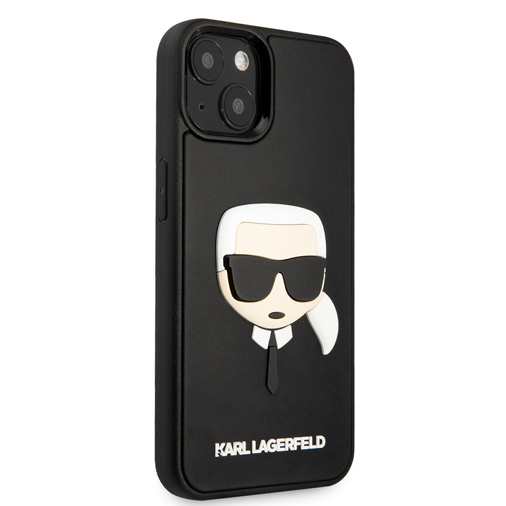 Ovitek za Apple iPhone 14 Plus, Karl Lagerfeld, 3D Rubber Karl's Head, črn.
