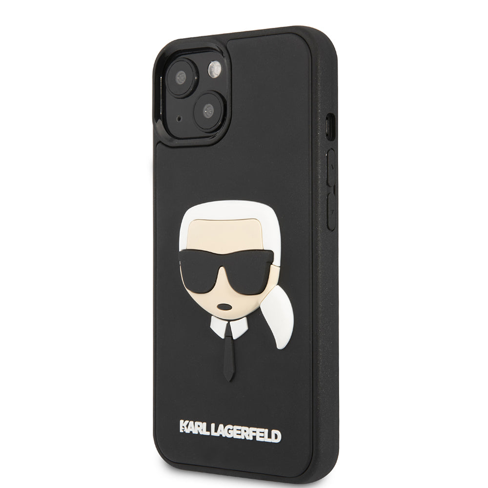 Ovitek za Apple iPhone 14 Plus, Karl Lagerfeld, 3D Rubber Karl's Head, črn.