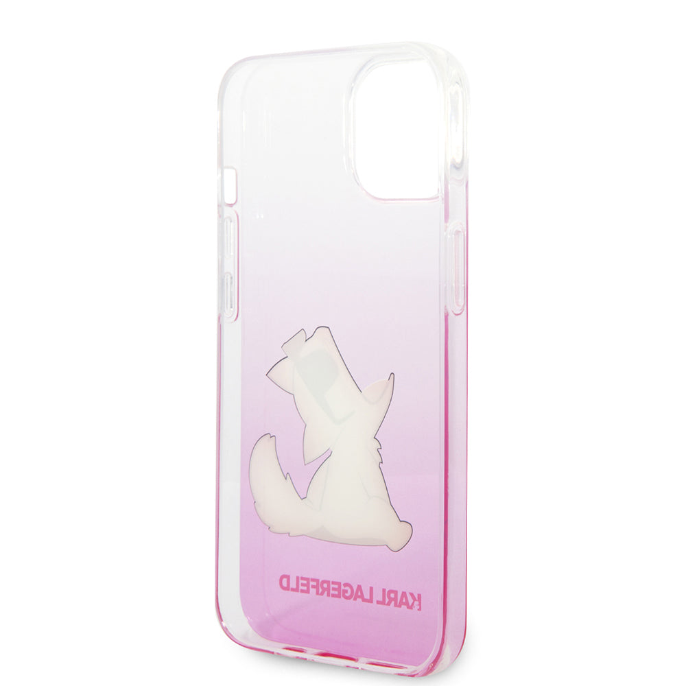 Ovitek za Apple iPhone 14 Plus, Karl Lagerfeld, Choupette Fun, Roza