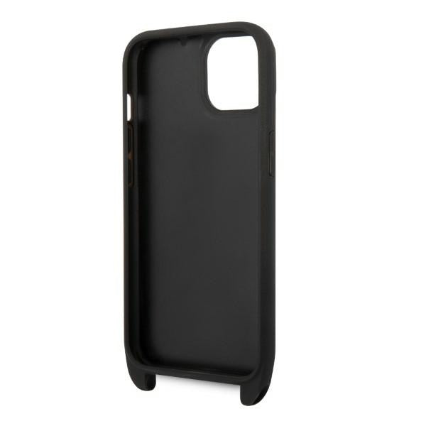 Ovitek za Apple iPhone 14 Plus, Karl Lagerfeld, Monogram Ikonik Karl, Bela