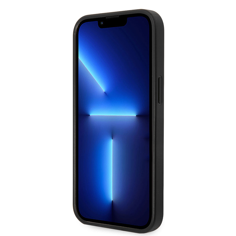 Ovitek za Apple iPhone 14 Plus, Karl Lagerfeld, Saffiano Karl's Head, Srebrn