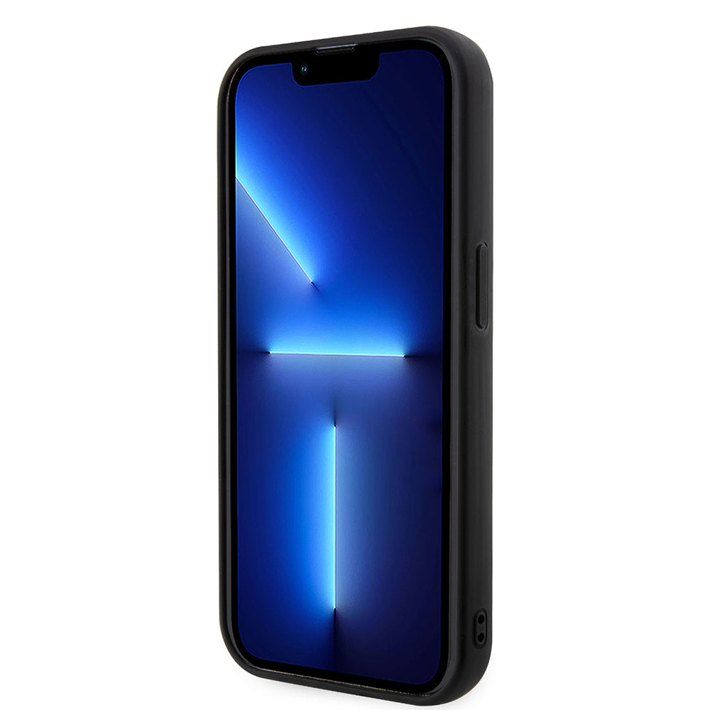 Ovitek za Apple iPhone 14 Pro, Karl Lagerfeld, 3D Rubber Ikonik Karl, črn.