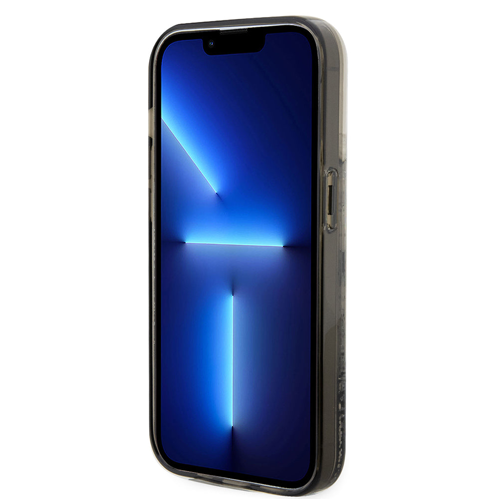 Ovitek za Apple iPhone 14 Pro, Karl Lagerfeld, Liquid Glitter Choupette, Prozoren
