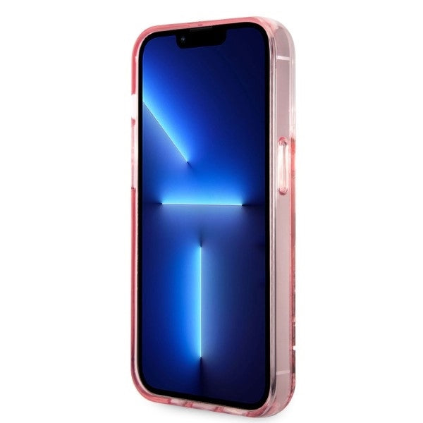 Ovitek za Apple iPhone 14 Pro Max, Karl Lagerfeld, Glitter Choupette's Head, Roza
