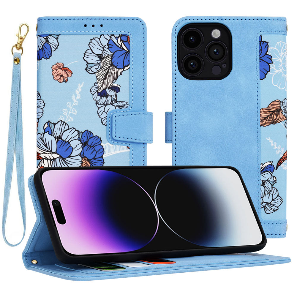Ovitek za Apple iPhone 14 Pro Max, Techsuit, FlipCraft, modra