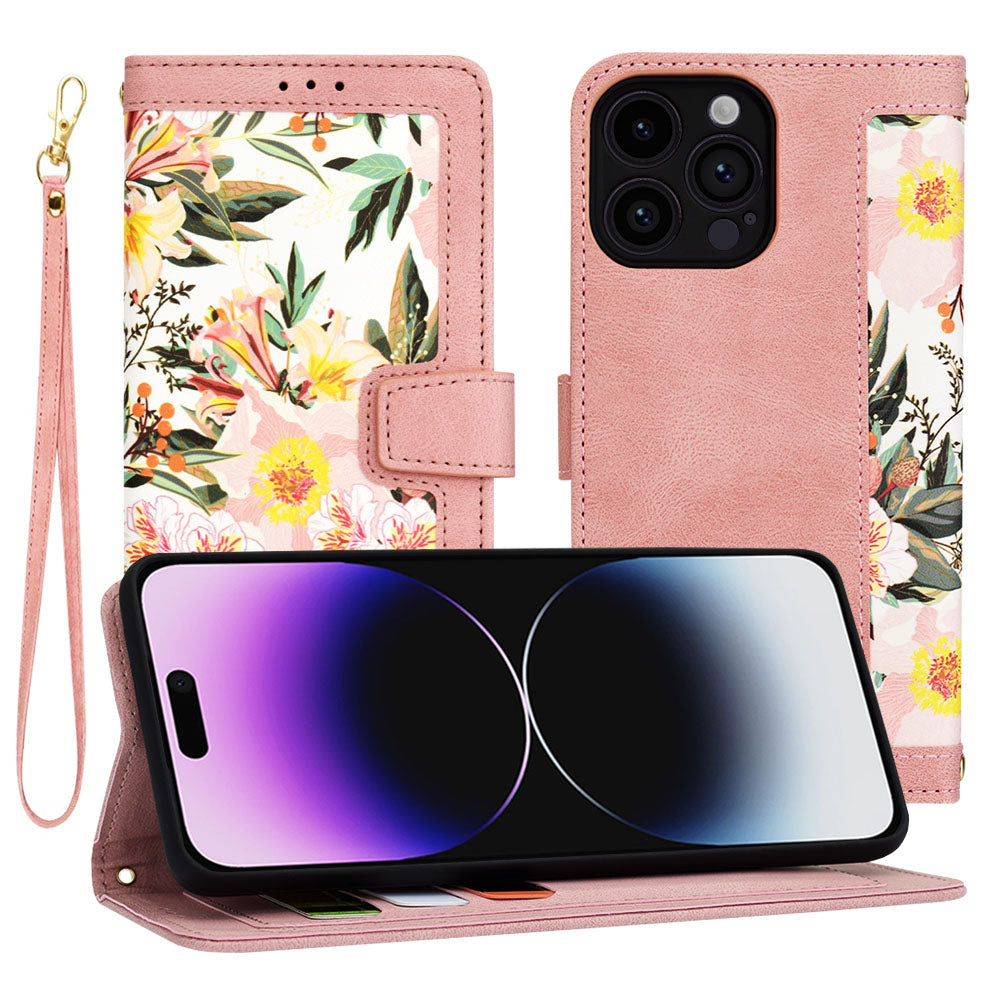 Ovitek za Apple iPhone 14 Pro Max, Techsuit, FlipCraft, roza