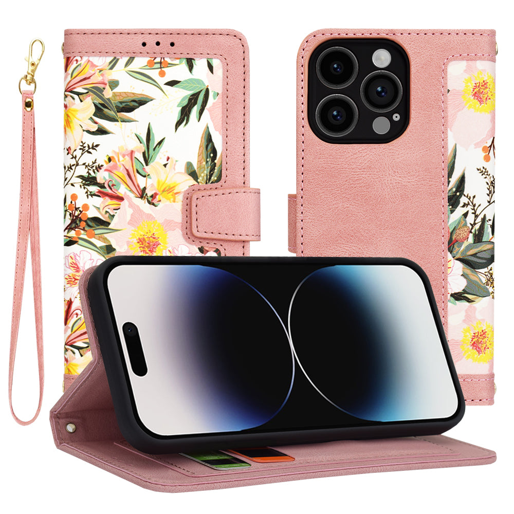 Ovitek za Apple iPhone 14 Pro, Techsuit, FlipCraft, roza