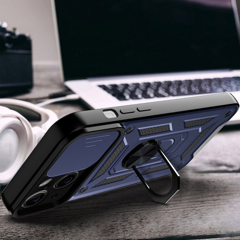 Ovitek za Apple iPhone 14, Techsuit, CamShield, Modra