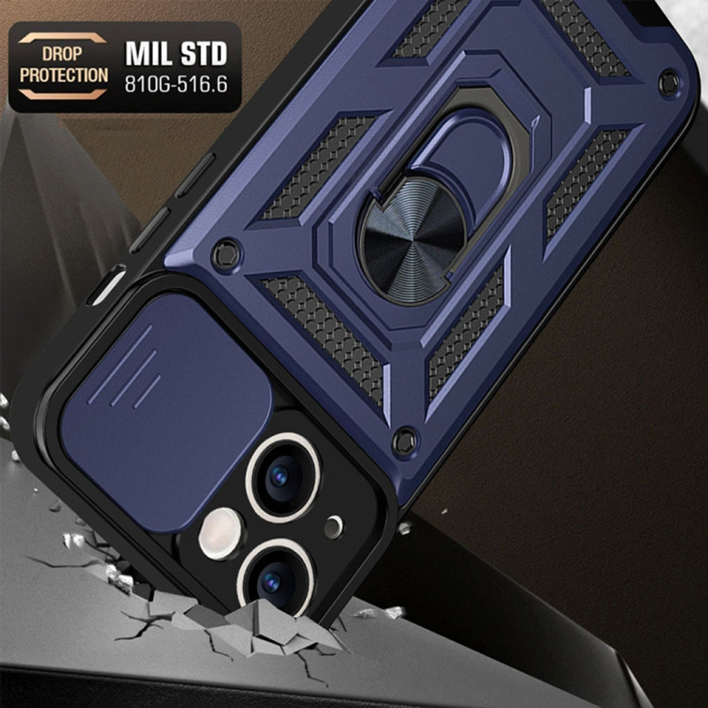 Ovitek za Apple iPhone 14, Techsuit, CamShield, Modra