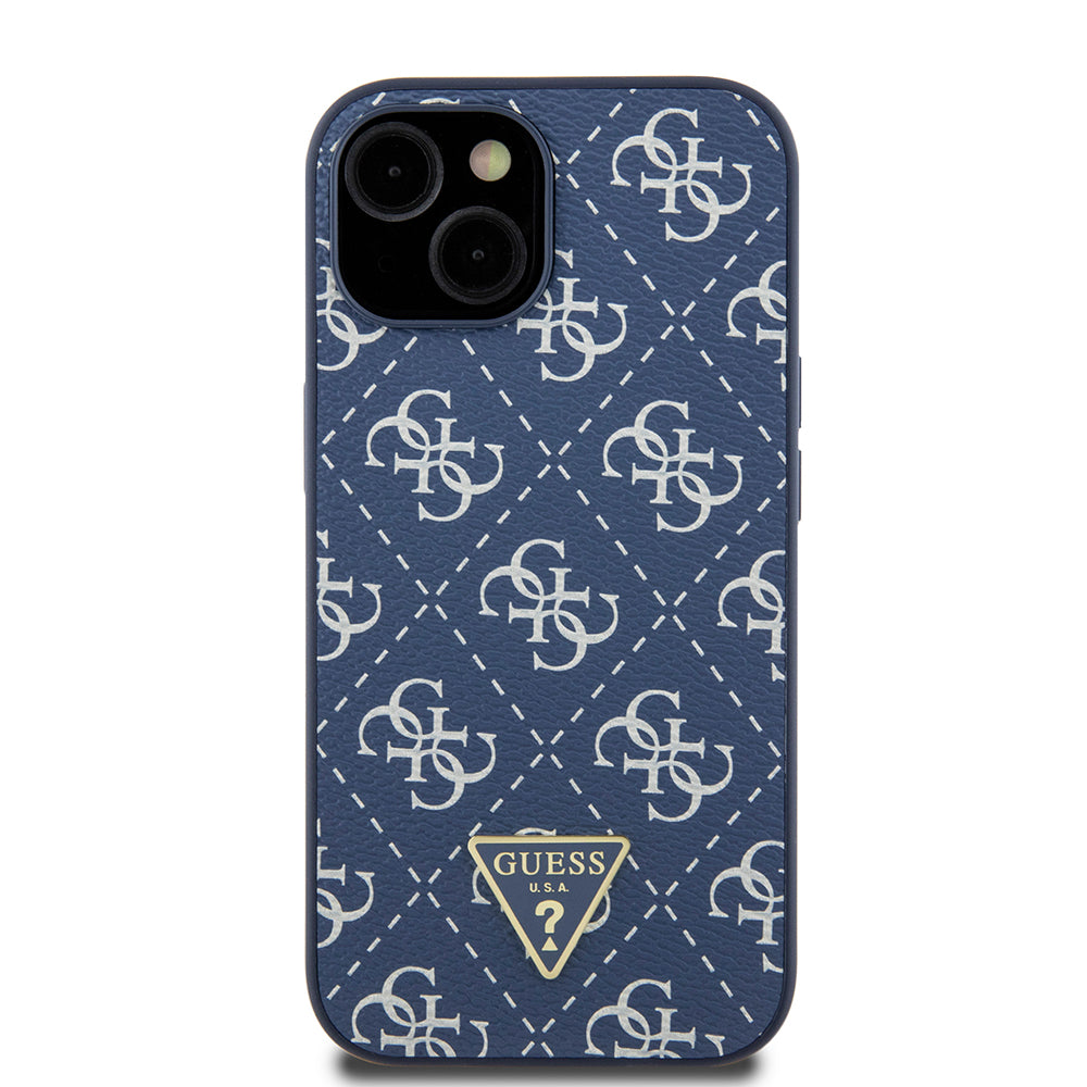 Ovitek za Apple iPhone 15, Guess, 4G Triangle Logo, Modra