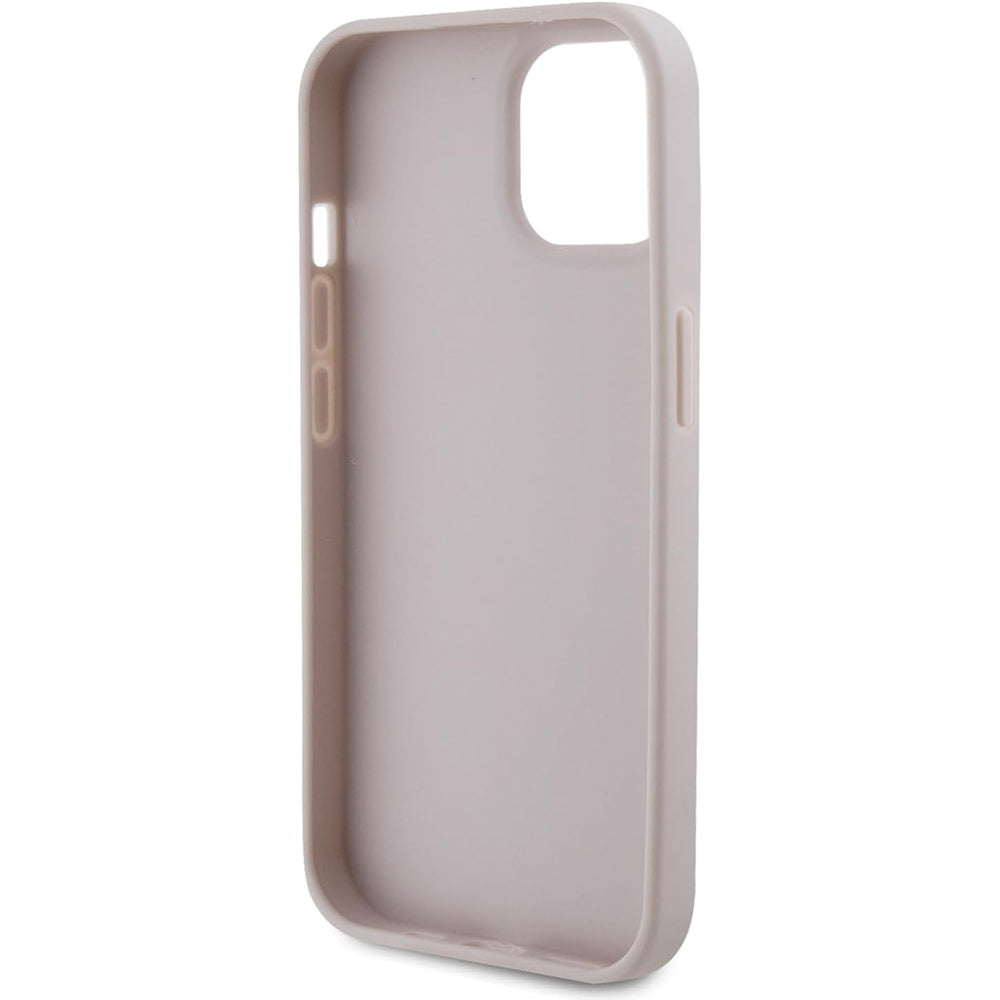 Ovitek za Apple iPhone 15, Guess, 4G Triangle Strass, Roza