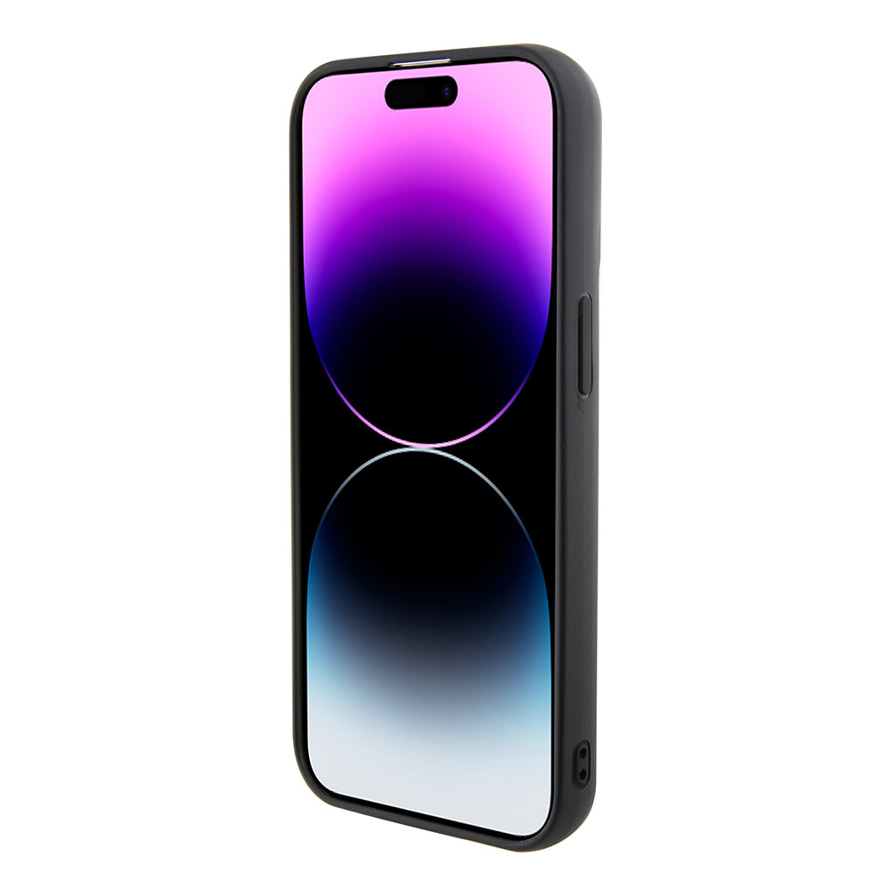 Ovitek za Apple iPhone 15, Karl Lagerfeld, 3D Rubber Multi Logo, črn